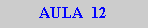 Caixa de texto: AULA  12
