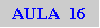 Caixa de texto: AULA  16